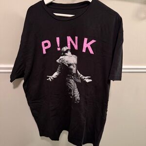 P!NK 2023 Tour Graphic Tee (Black + Pink)